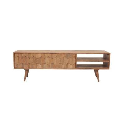 hansen lowline entertainment unit tv stand storage cabinet 145cm - acacia