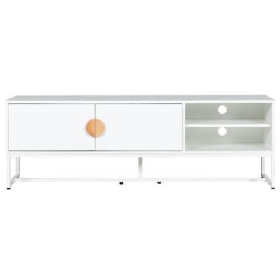 havana modern coastal tv stand entertainment unit storage cabinet - white