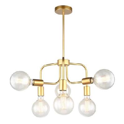 hexa pendant lamp light interior es x 6 matte gold with 6 arms od420mm