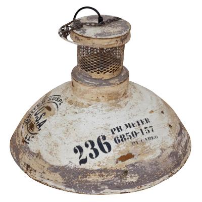 industrial rustic no 236 washed iron lamp shade