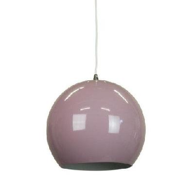 itzel modern spherical cord drop metal pendant light lamp - pastel violet