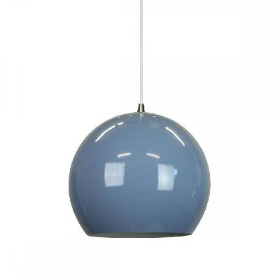 itzel modern spherical cord drop metal pendant light lamp - pigeon blue