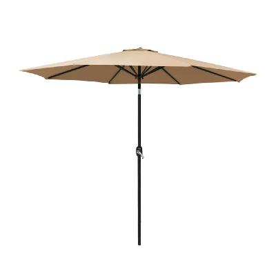 instahut outdoor umbrella umbrellas beach pole garden tilt sun patio uv 2.7m