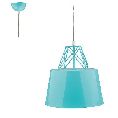 isaac metal hanging pendant light - blue