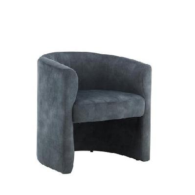 jacelyn velvet fabric accent lounge dining armchair blue