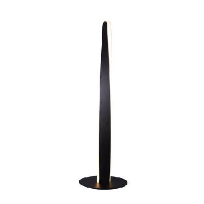 jacqueline led modern classic twisted table lamp light - black