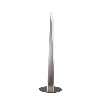 jacqueline led modern classic twisted table lamp light - brushed chrome