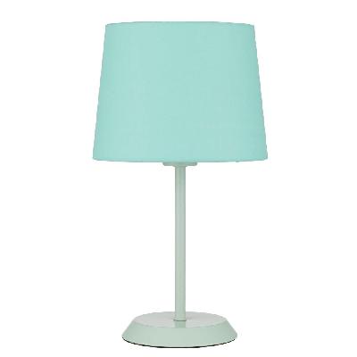 jaxon contemporary table desk lamp light metal fabric green