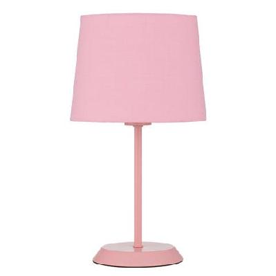 jaxon contemporary table desk lamp light metal fabric pink