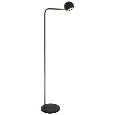 jeremy contemporary standing floor lamp light metal black antique brass sand