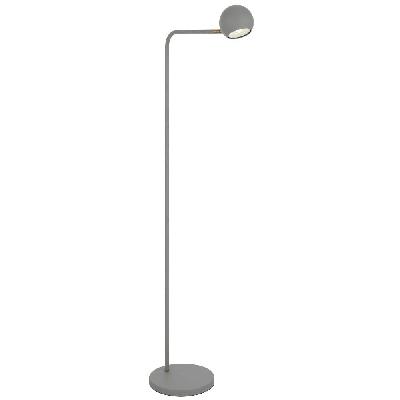 jeremy contemporary standing floor lamp light metal grey antique brass sand
