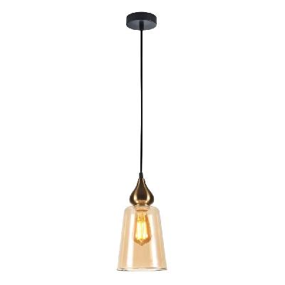 jerez pendant lamp light interior es 72w bronze amber flat top ellipse od160xh305mm