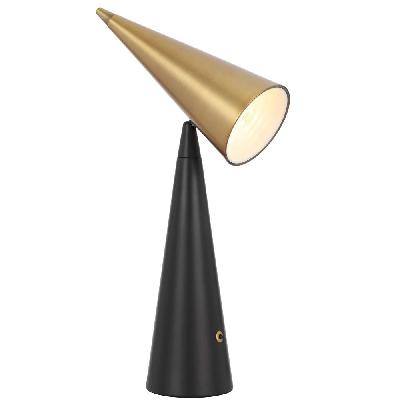 jibara modern table desk lamp light metal black brass satin
