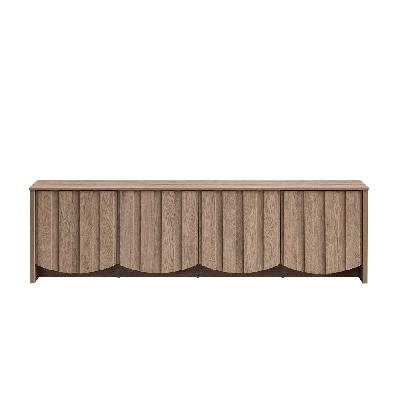 kamiko lowline tv stand entertainment unit 180cm 4-doors oak