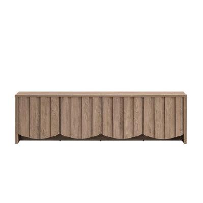 kamiko lowline tv stand entertainment unit 180cm 4-doors oak