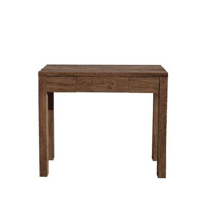 karen rectangular wooden hall console table - antique oak
