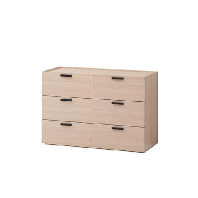keith dresser chest of 6-drawers storage cabinet - oak
