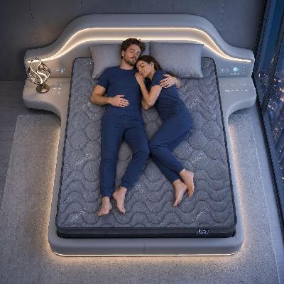 king mattress 25 cm hybrid pocket spring with 4cm egg crate foam for deep sleep bamboo charcoal fabric