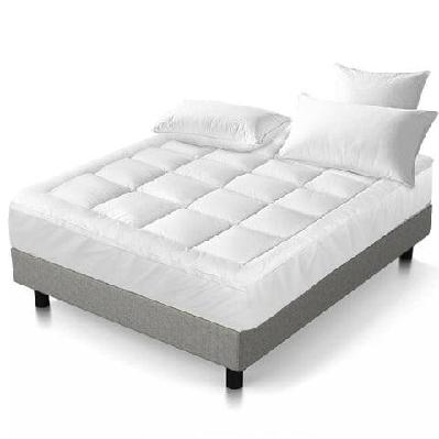 king mattress topper bamboo fibre pillowtop protector