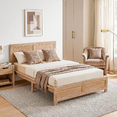 king single bed frame wooden bed base