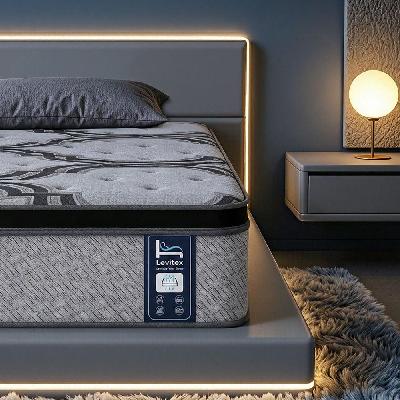 king single mattress 34 cm 5-zone pocket spring with latex and memory foam or extra lumbar and shoulder support