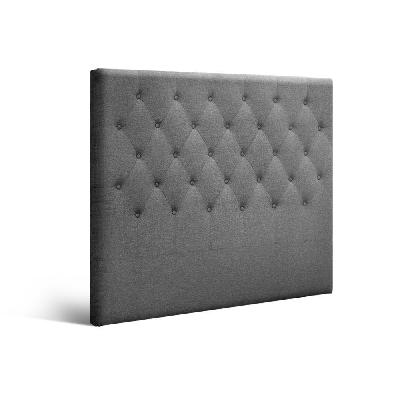 king single size bed head headboard bedhead fabric frame base cappi grey