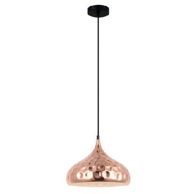 koper pendant lamp light interior es copper plated dome od330mm