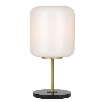 korova modern table desk lamp light marble glass metal black marble black brass matt opal