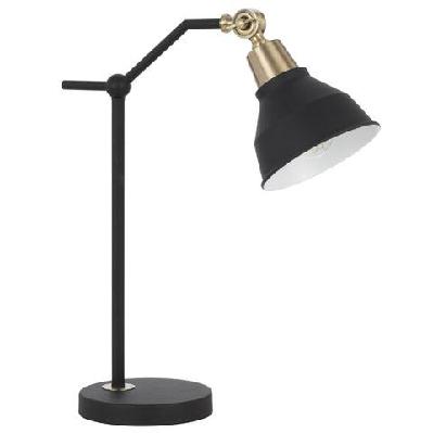 kylan modern table desk lamp light metal black matte