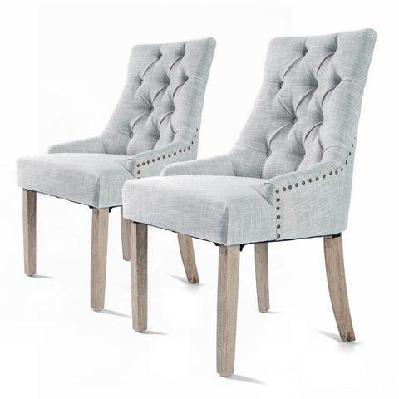 la bella 2 set grey french provincial dining chair amour oak leg