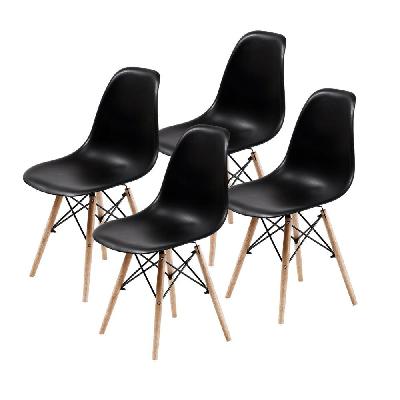 la bella 4 set black retro dining cafe chair dsw pp