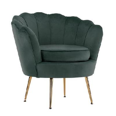 la bella shell scallop green armchair lounge chair accent velvet