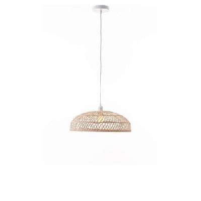 lacono rattan modern elegant pendant lamp ceiling light small - natural