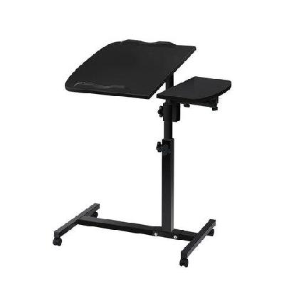 laptop table desk adjustable stand - black