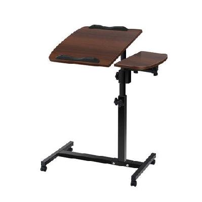 laptop table desk adjustable stand - walnut