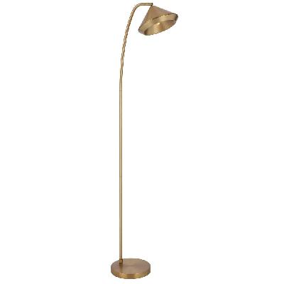 larson modern standing floor lamp light metal brass matte