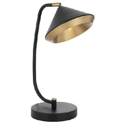 larson modern table desk lamp light metal black matte