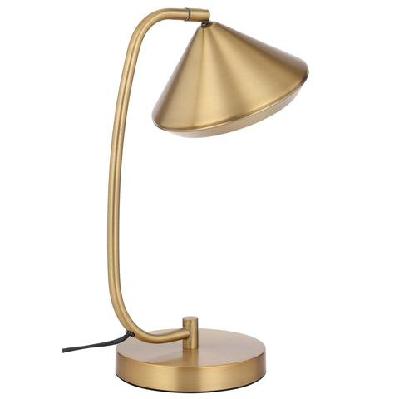 larson modern table desk lamp light metal brass brass