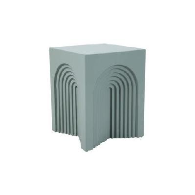 laurance modern stylish squre end lamp side table green