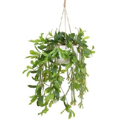 laurel 103cm artificial plant flower arrangement decorative in hanging pot