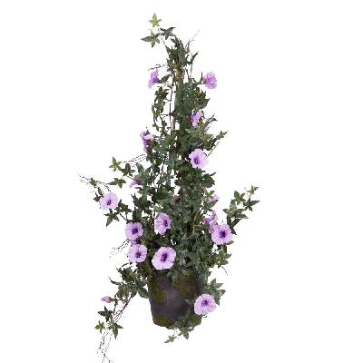 lavender climbing morning glory 78cm artificial plant flower arrangement decorative in pot