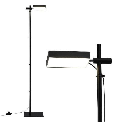 led floor lamp, modern reading lamp 360～ rotating adjustable light head,12w standing lamp for living room, bedroom office