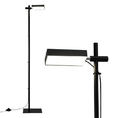 led floor lamp, modern reading lamp 360～ rotating adjustable light head,12w standing lamp for living room, bedroom office