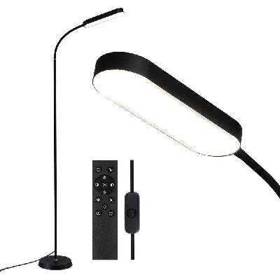 led floor lamp with remote control and 4 color temperature reading living room bedroom office