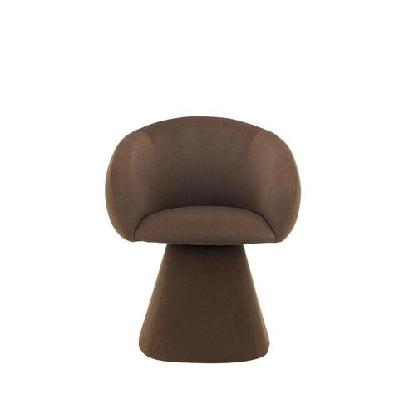 leger mohair fabric kitchen dining armchair chocolate
