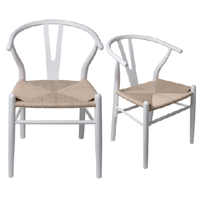 levede 4x dining chairs wooden hans white