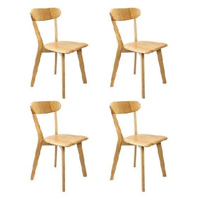 levede 4x dining chairs wooden kitchen chair