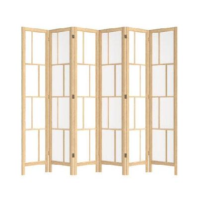 levede 6 panel room divider 170cm freestanding screen
