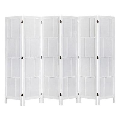 levede 6 panel room divider 170cm freestanding screen