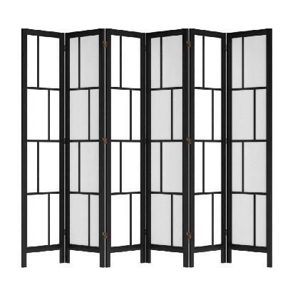 levede 6 panel room divider 170cm freestanding screen